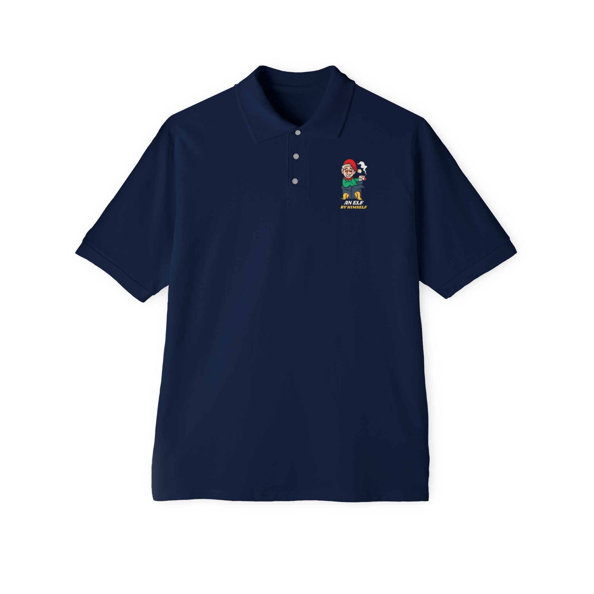 An elf by himself - Men's Piqué Polo Shirt