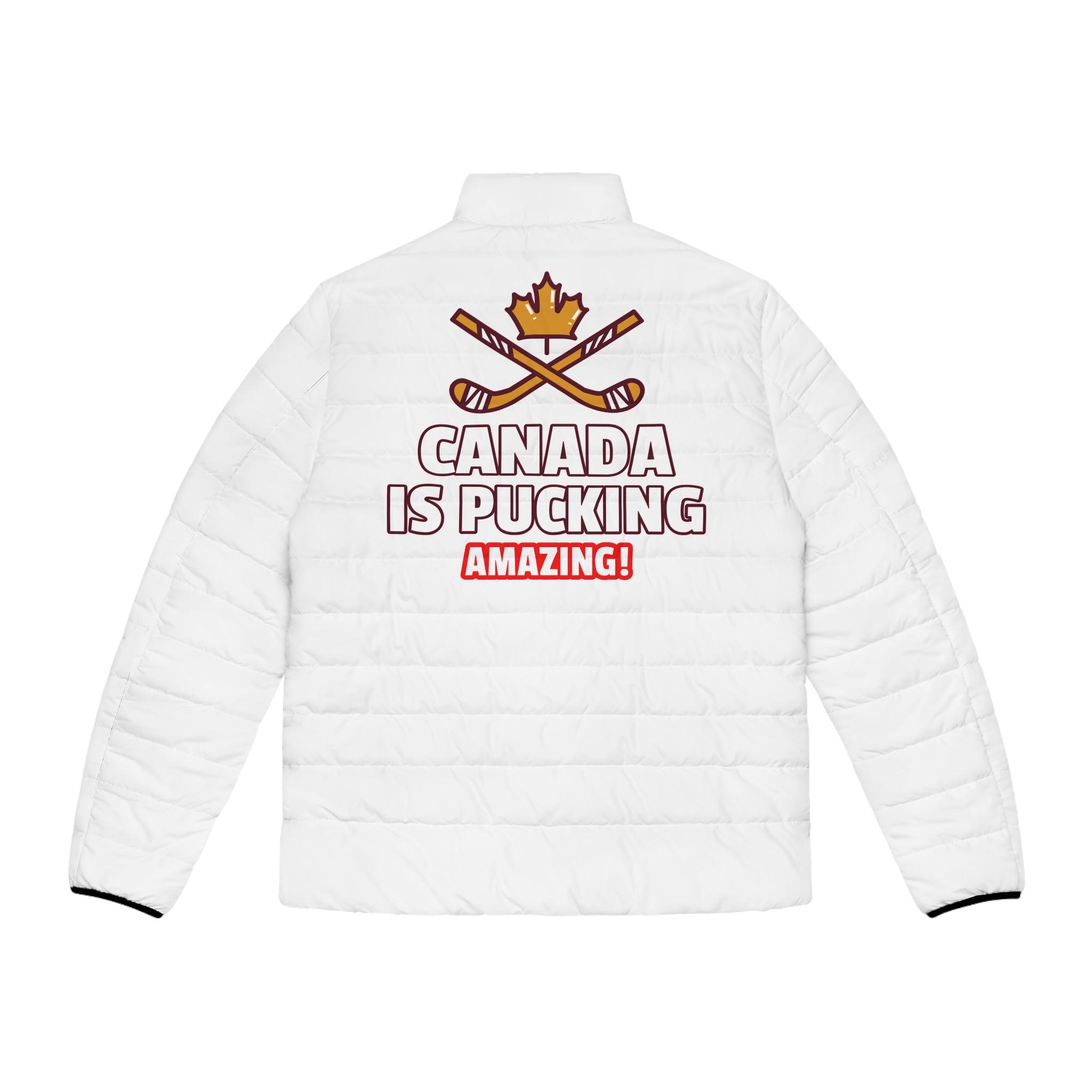 Canada Is Pucking Amazing! - Men's Puffer Jacket