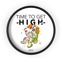 Time To Get High 420 - Wall Clock - Witty Twisters Fashions