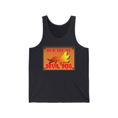 Beware of Devil Dog Sign - Tank Top - Witty Twisters Fashions