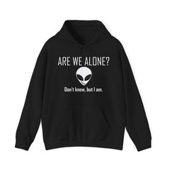 Are We Alone? Don't Know, But I Am. - Hoodie - Witty Twisters Fashions