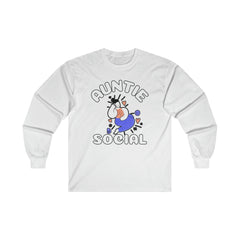 Auntie Social - Long-Sleeve Tee - Witty Twisters Fashions