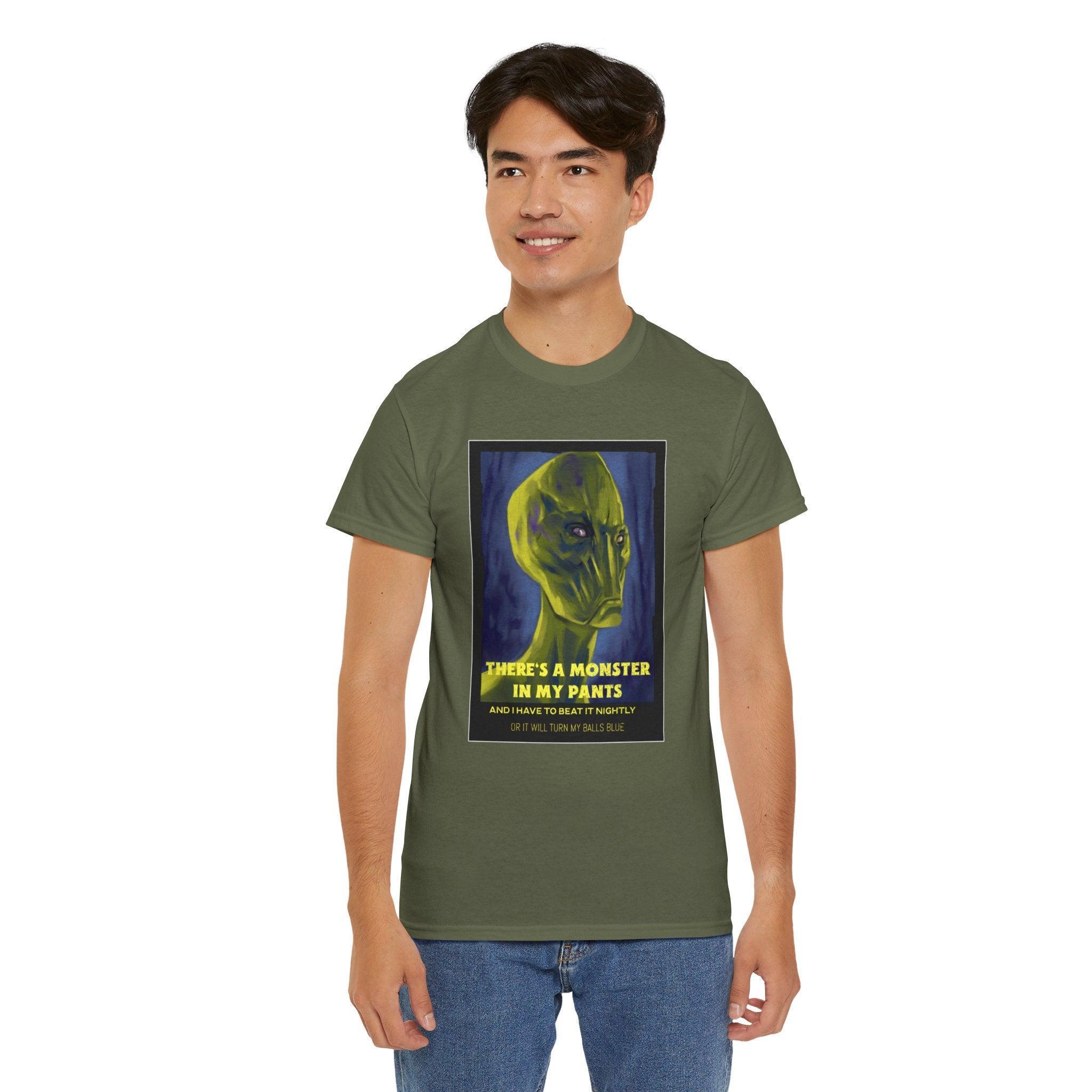 There's a monster in my pants - T-Shirt - Witty Twisters Fashions