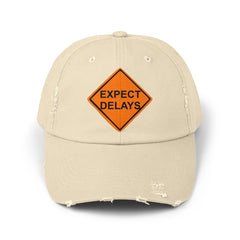 Expect Delays - Cotton Twill Distressed Baseball Cap