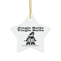 Jingle Balls ... Stinging All The Way - Ceramic Ornaments