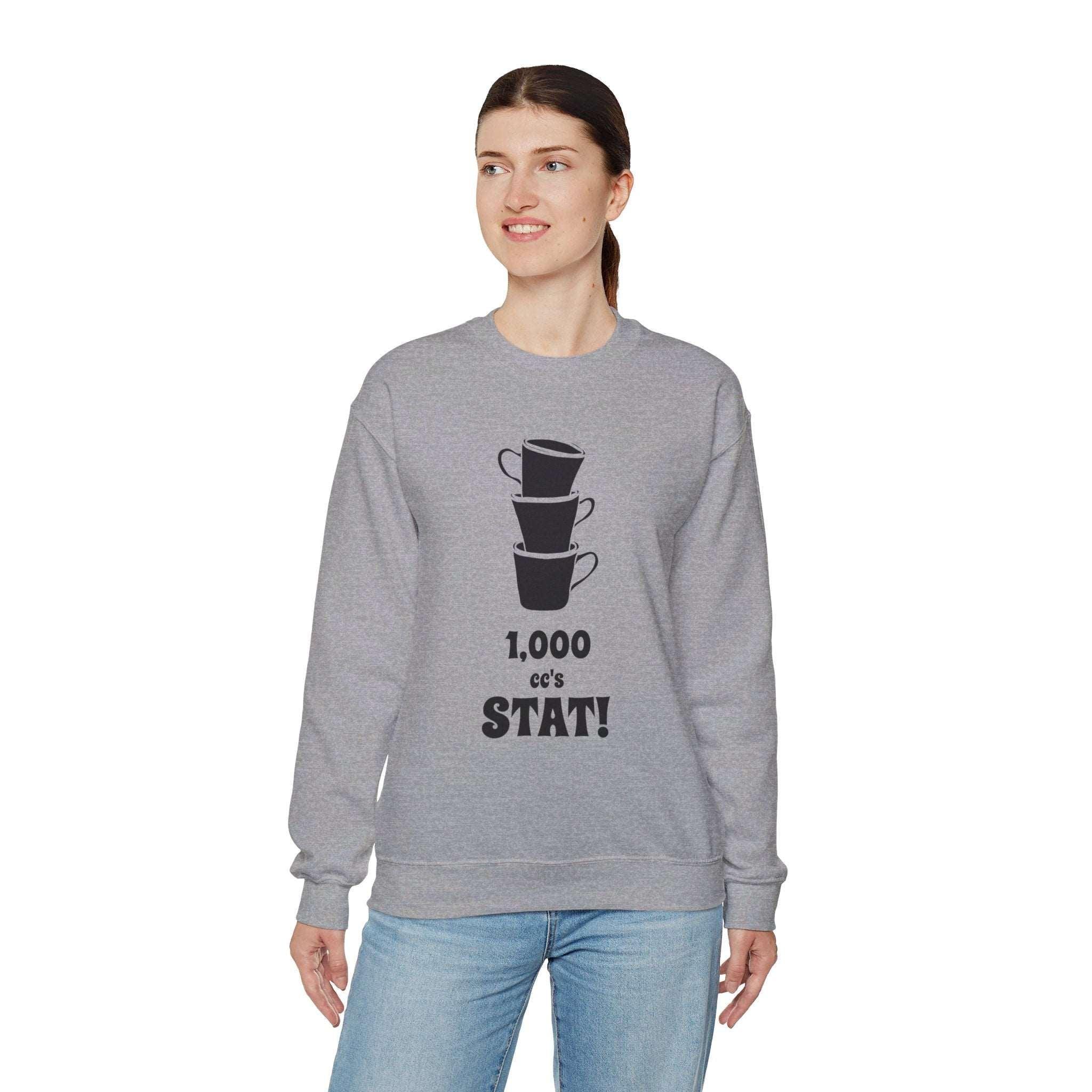 1,000 cc's Stat! - Sweatshirt - Witty Twisters Fashions