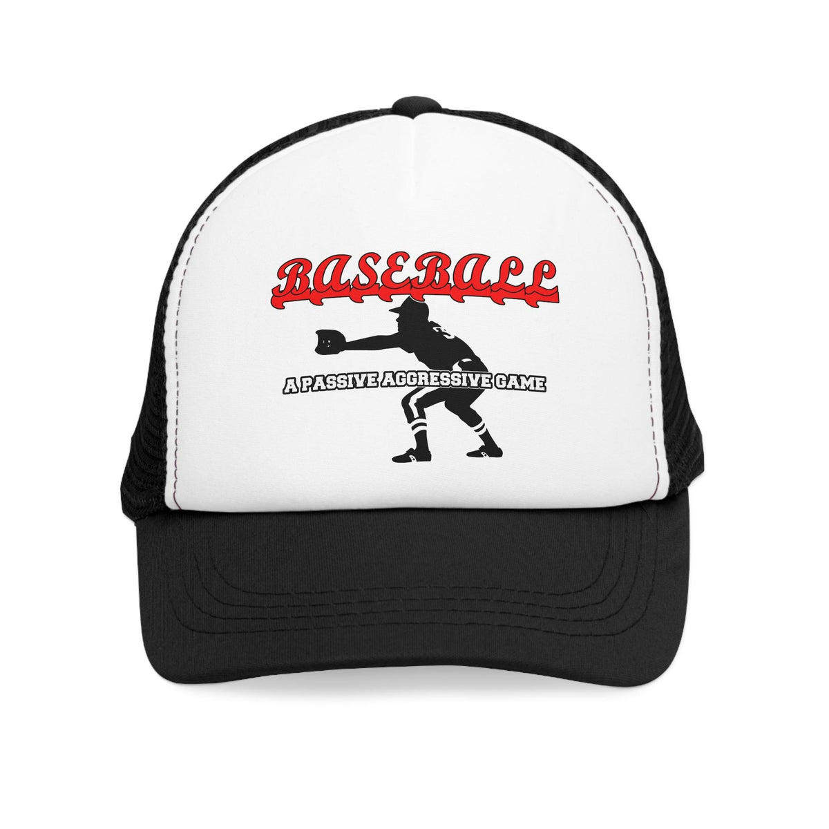 Baseball A passive aggressive game - Mesh Baseball Cap