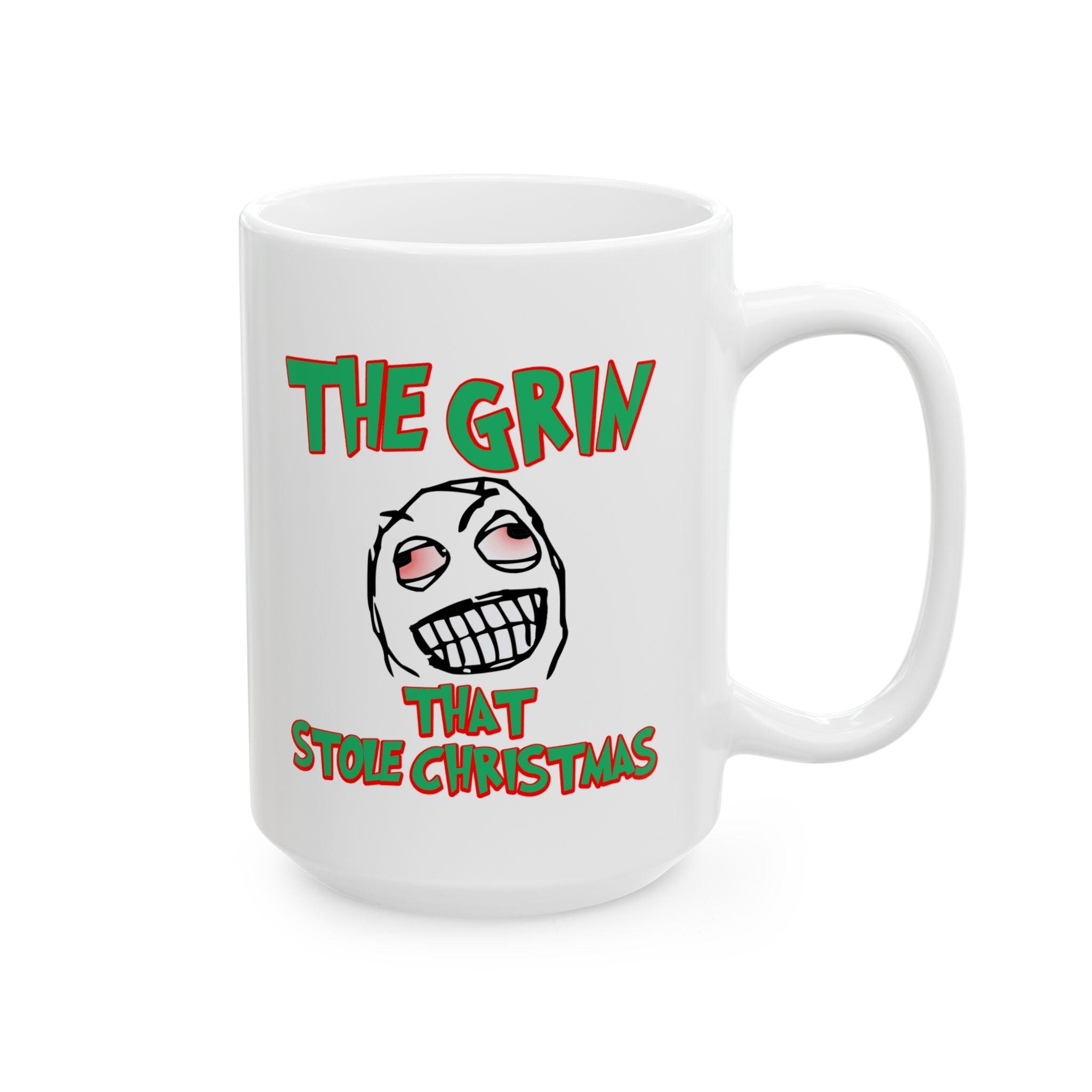 The Grin That Stole Christmas - Ceramic Coffee Mug 11oz, 15oz