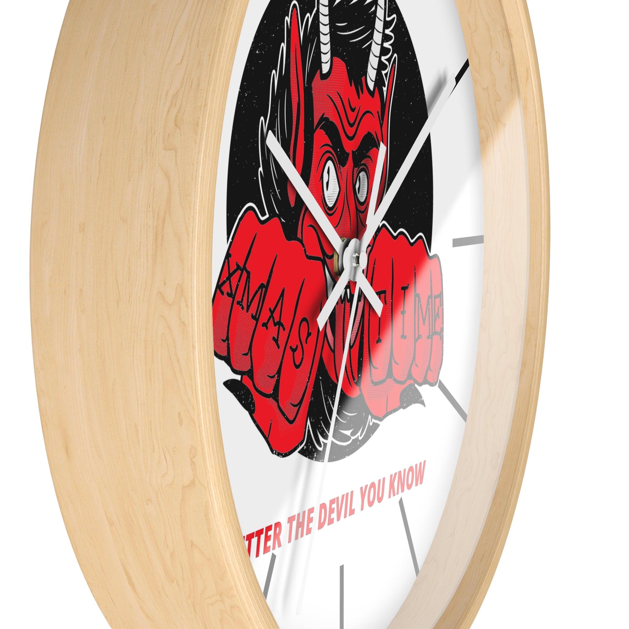 Better the devil you know Xmas time - Wall Clock