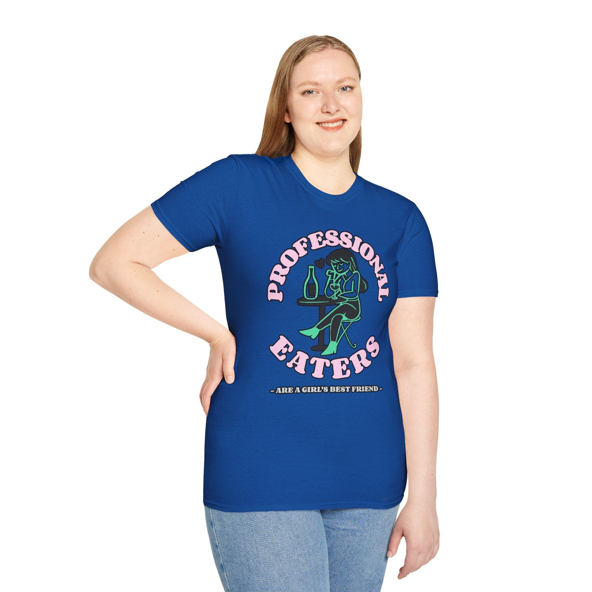 Professional eaters are a girl's best friend - Softstyle T-shirt - Witty Twisters Fashions