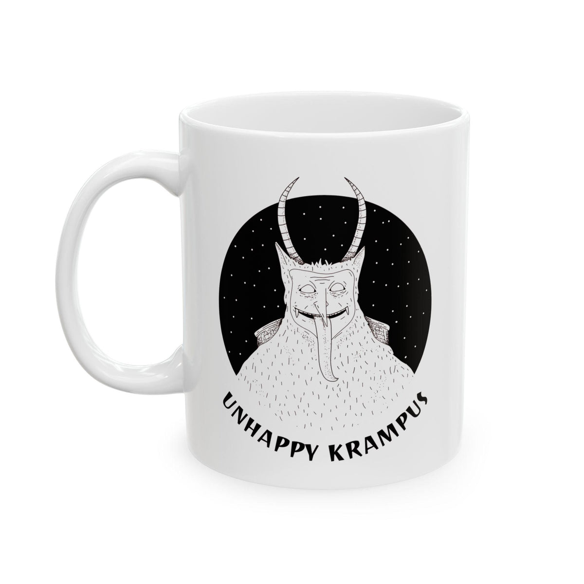 Unhappy Krampus - Ceramic Coffee Mug