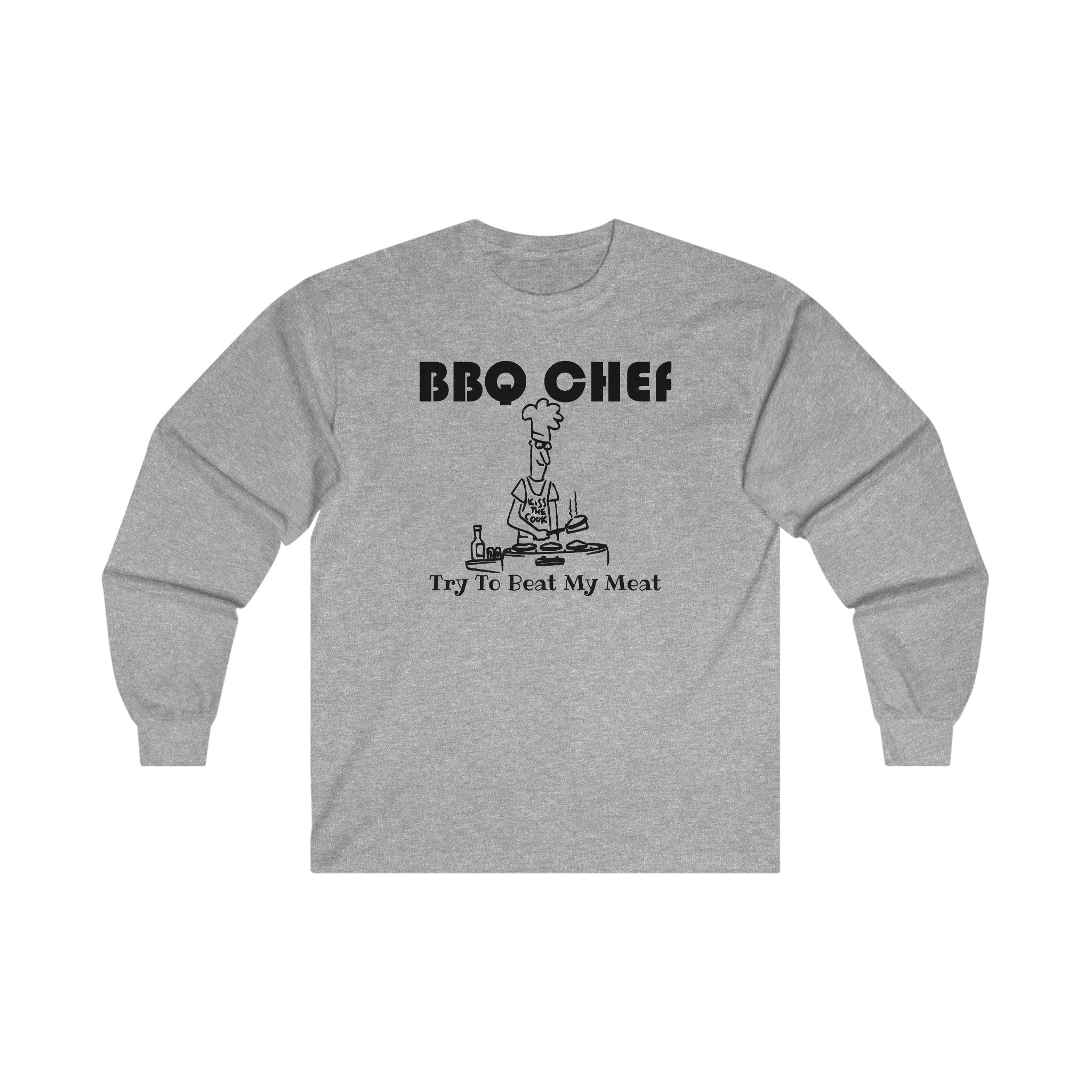 BBQ Chef Try To Beat My Meat - Long-Sleeve Tee - Witty Twisters Fashions