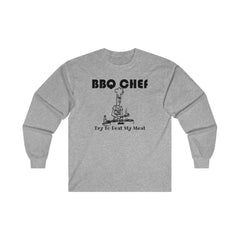 BBQ Chef Try To Beat My Meat - Long-Sleeve Tee - Witty Twisters Fashions