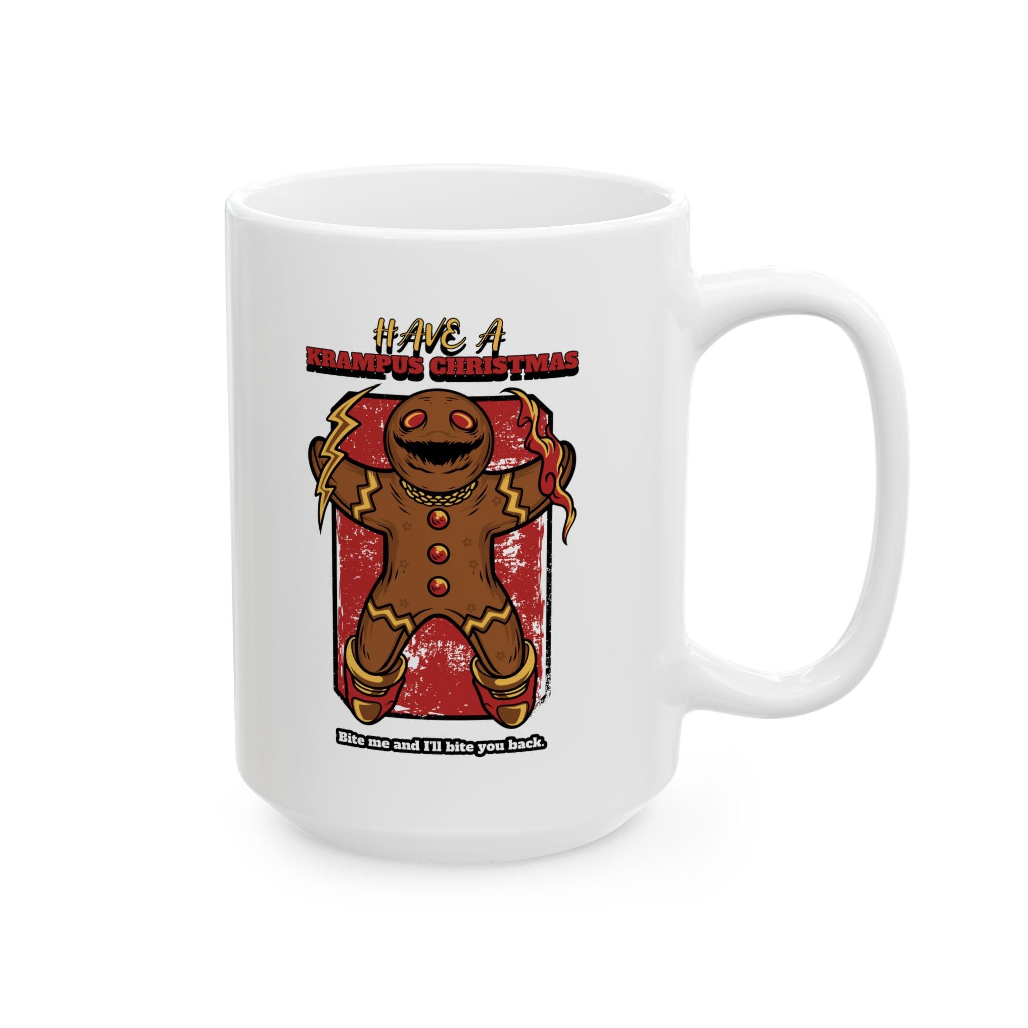 Have a Krampus Christmas Bite me and I'll bite you back. - Ceramic Coffee Mug 11oz, 15oz