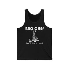 BBQ Chef Try To Beat My Meat - Tank Top - Witty Twisters Fashions