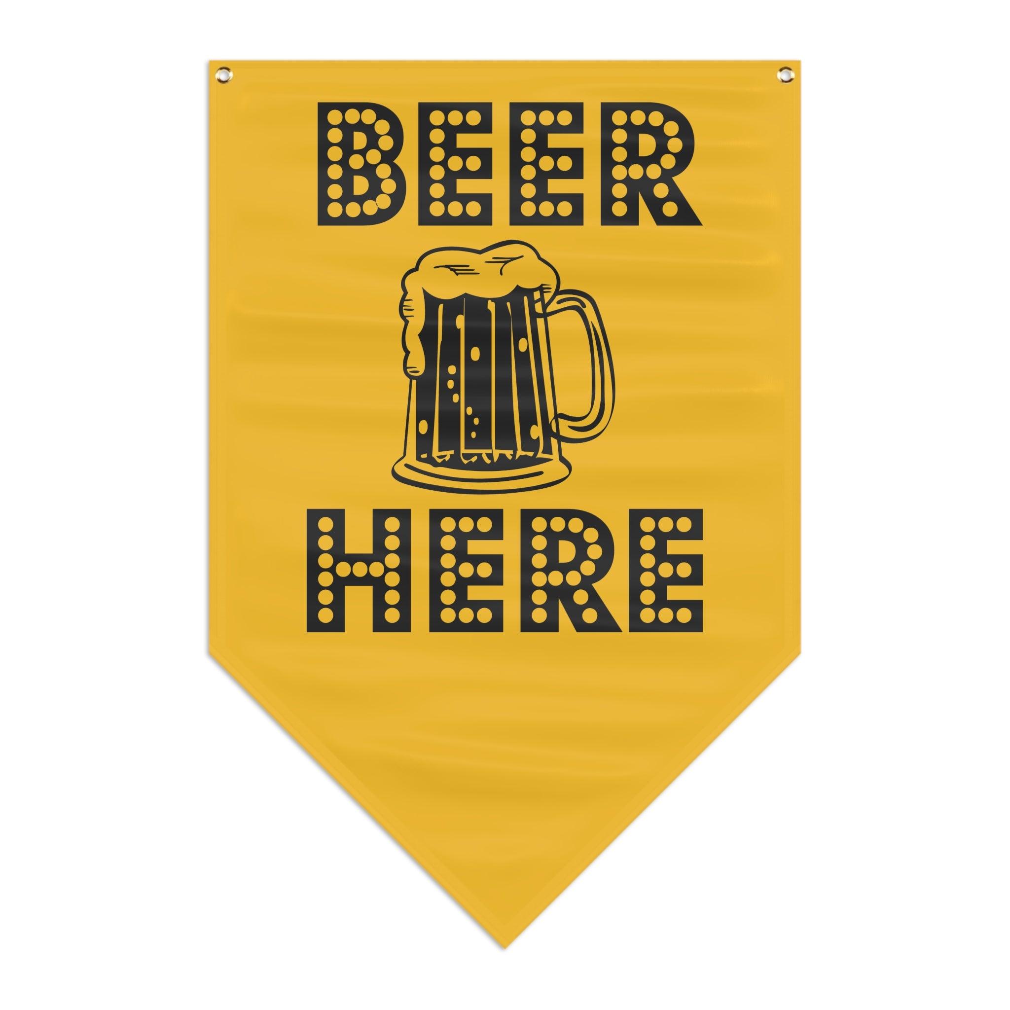 Beer Here - Pennant Banner - Witty Twisters Fashions