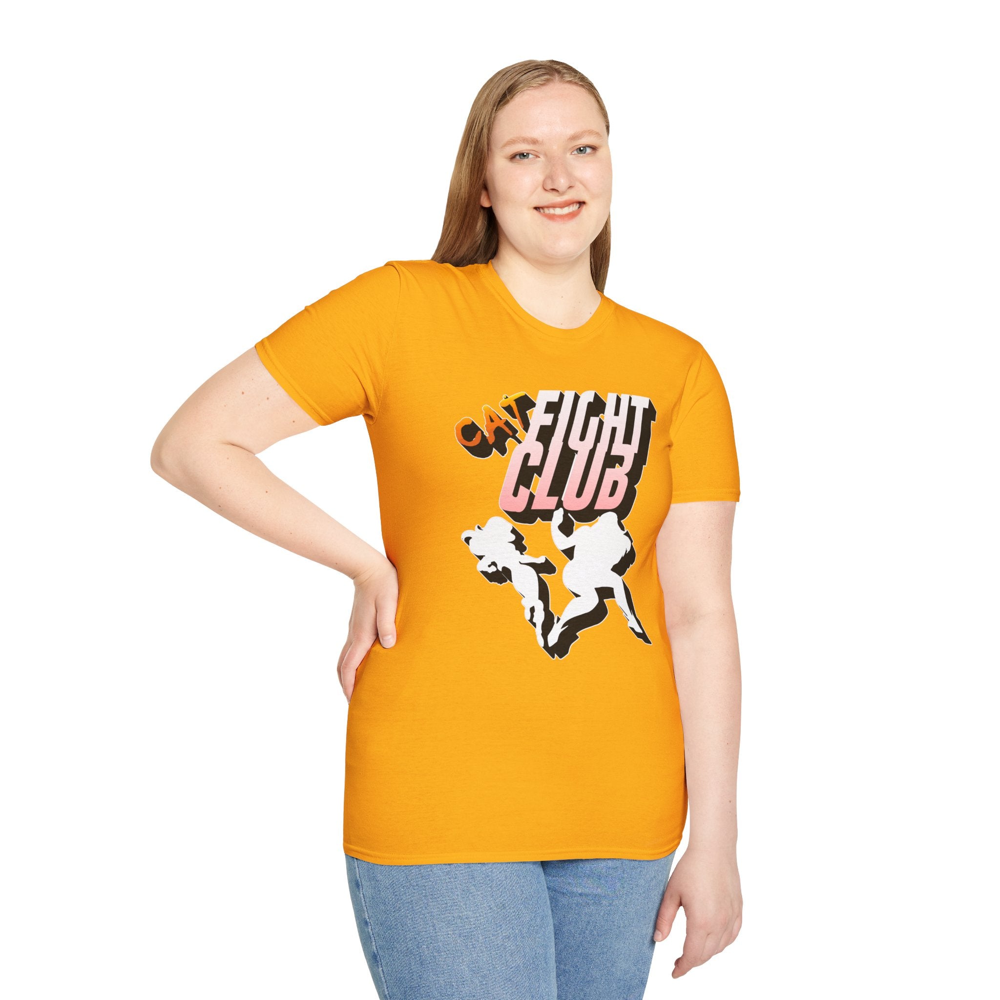 Cat Fight Club - Softstyle T-Shirt