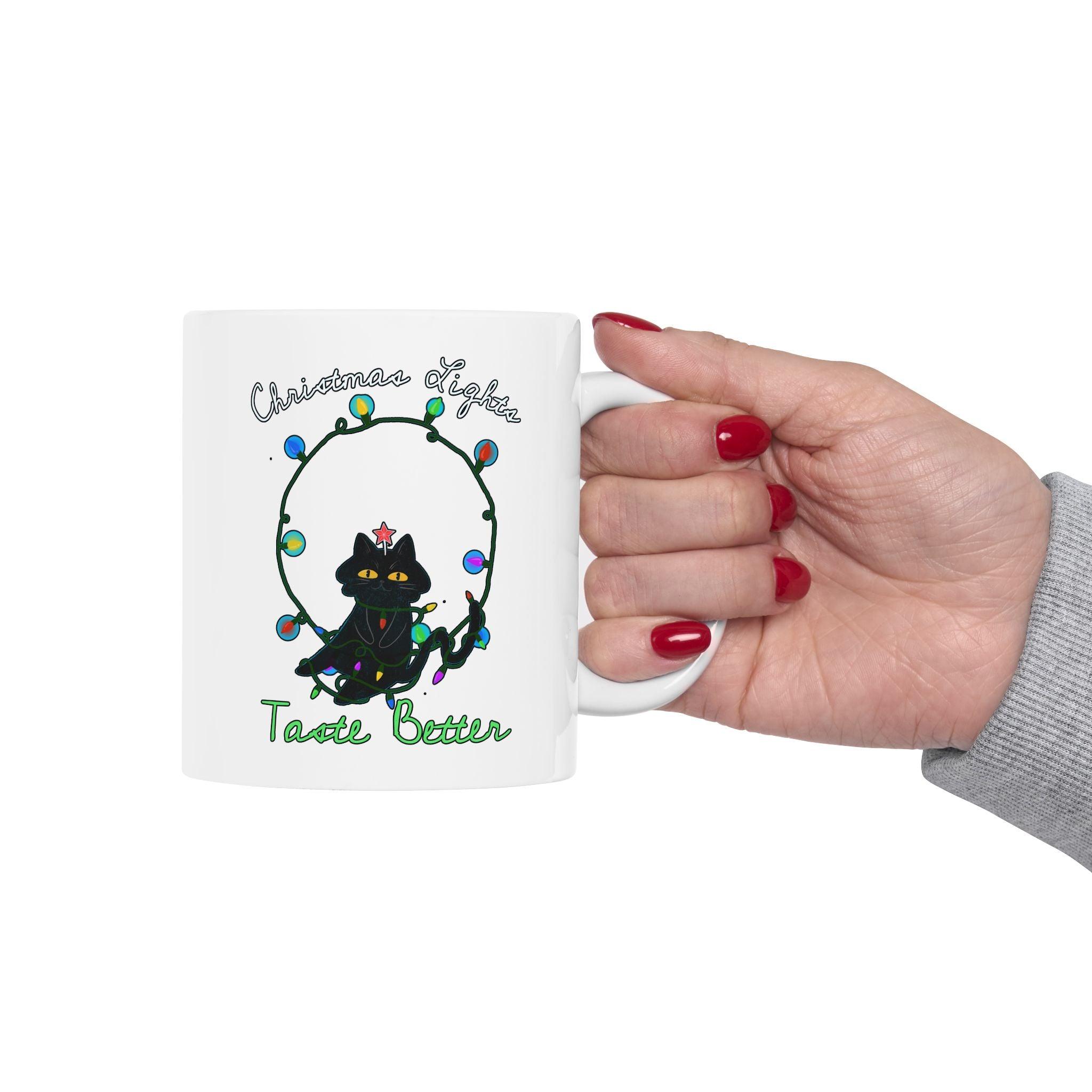 Christmas Lights Taste Better - Ceramic Coffee Mug 11oz, 15oz