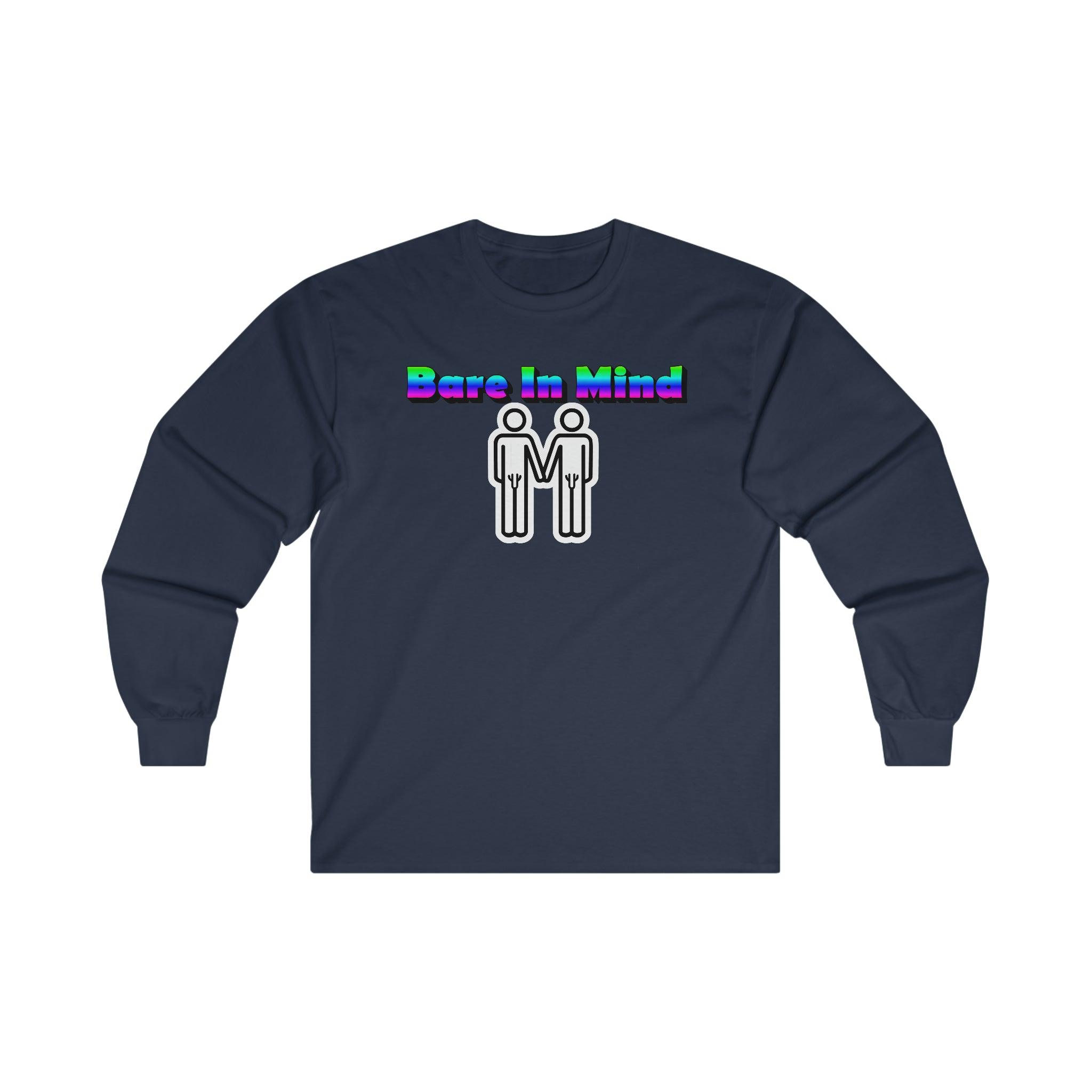 Bare In Mind Same-Sex Men - Long-Sleeve Tee - Witty Twisters T-Shirts