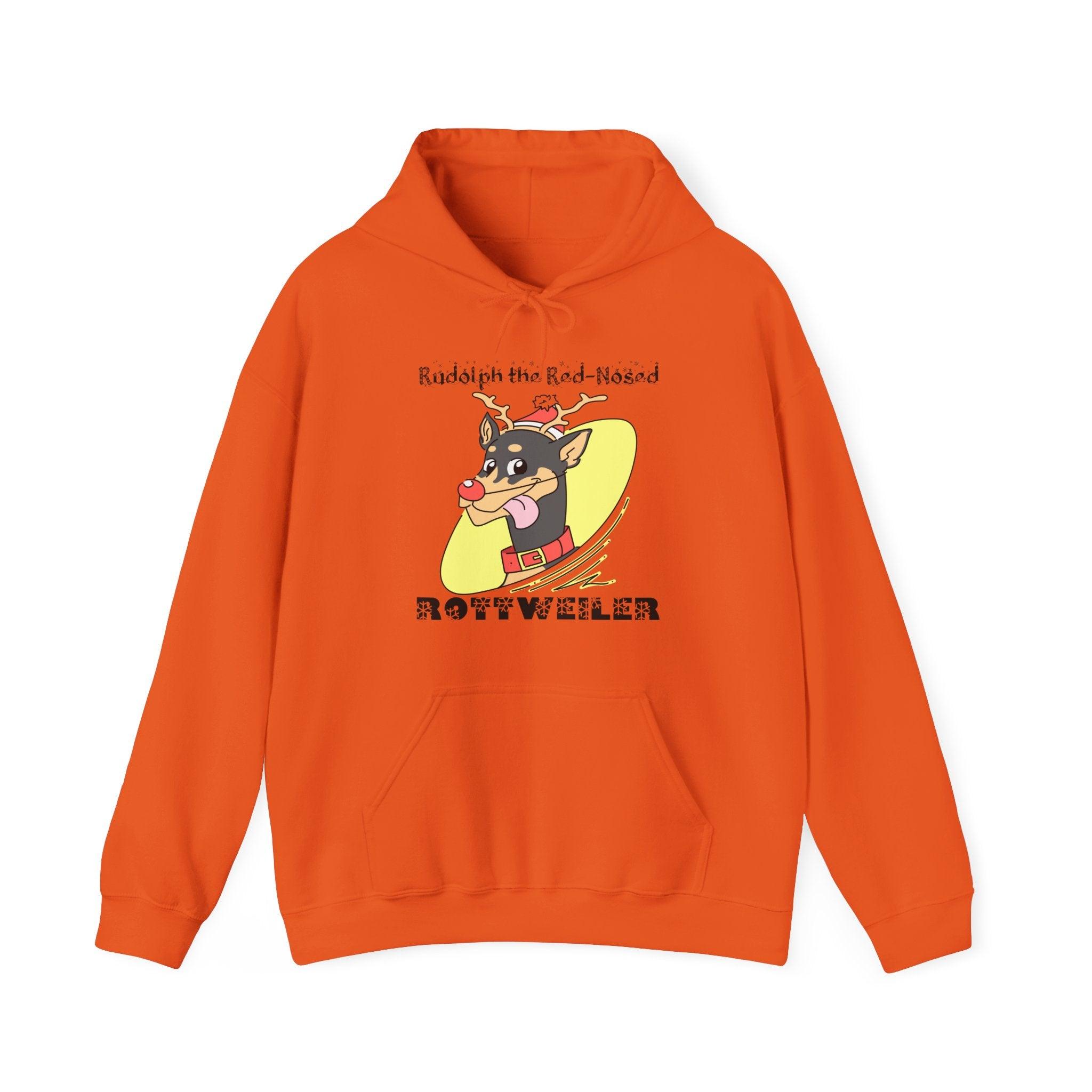 Rudolph The Red-Nosed Rottweiler - Hoodie