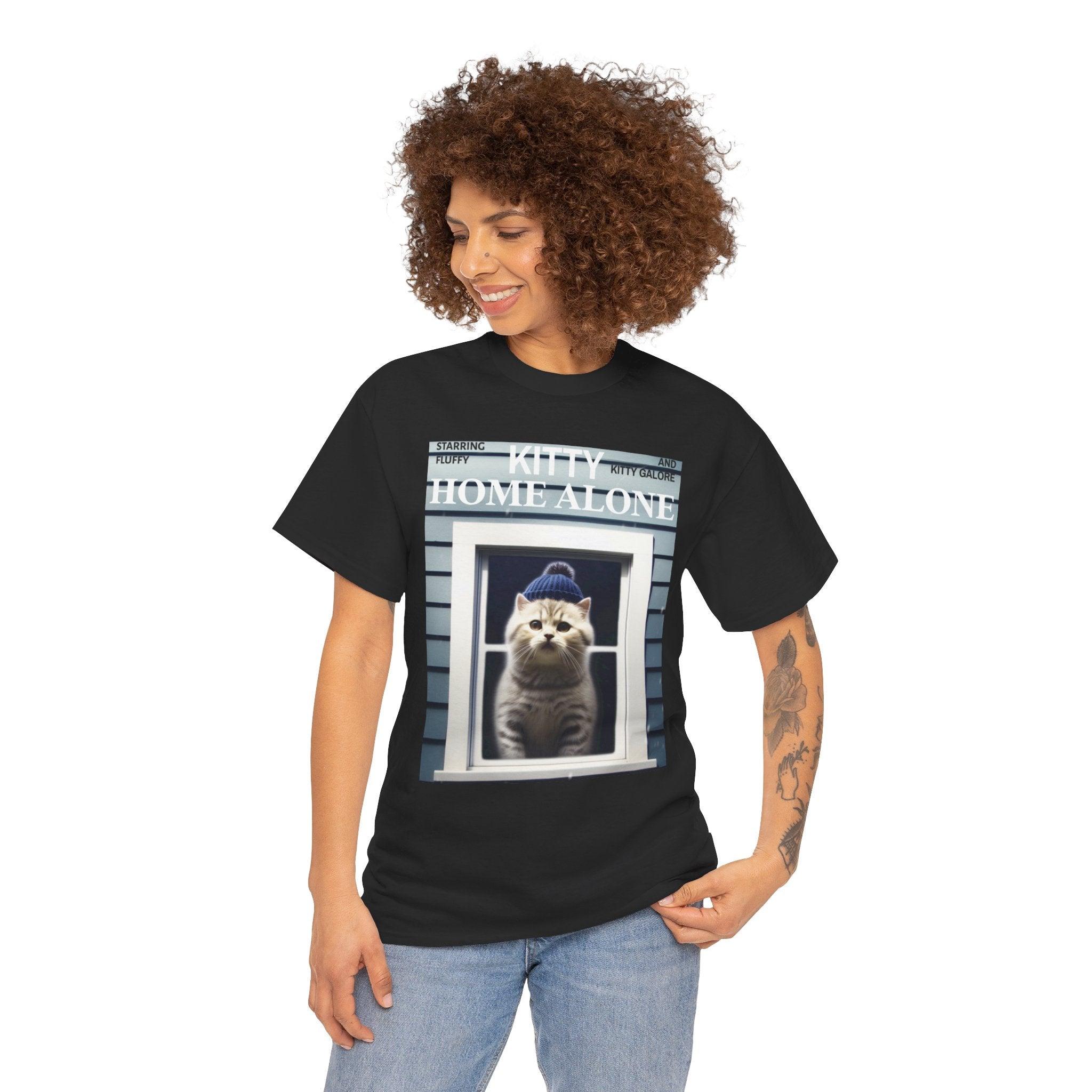 Kitty Home Alone - T-Shirt - Witty Twisters Fashions