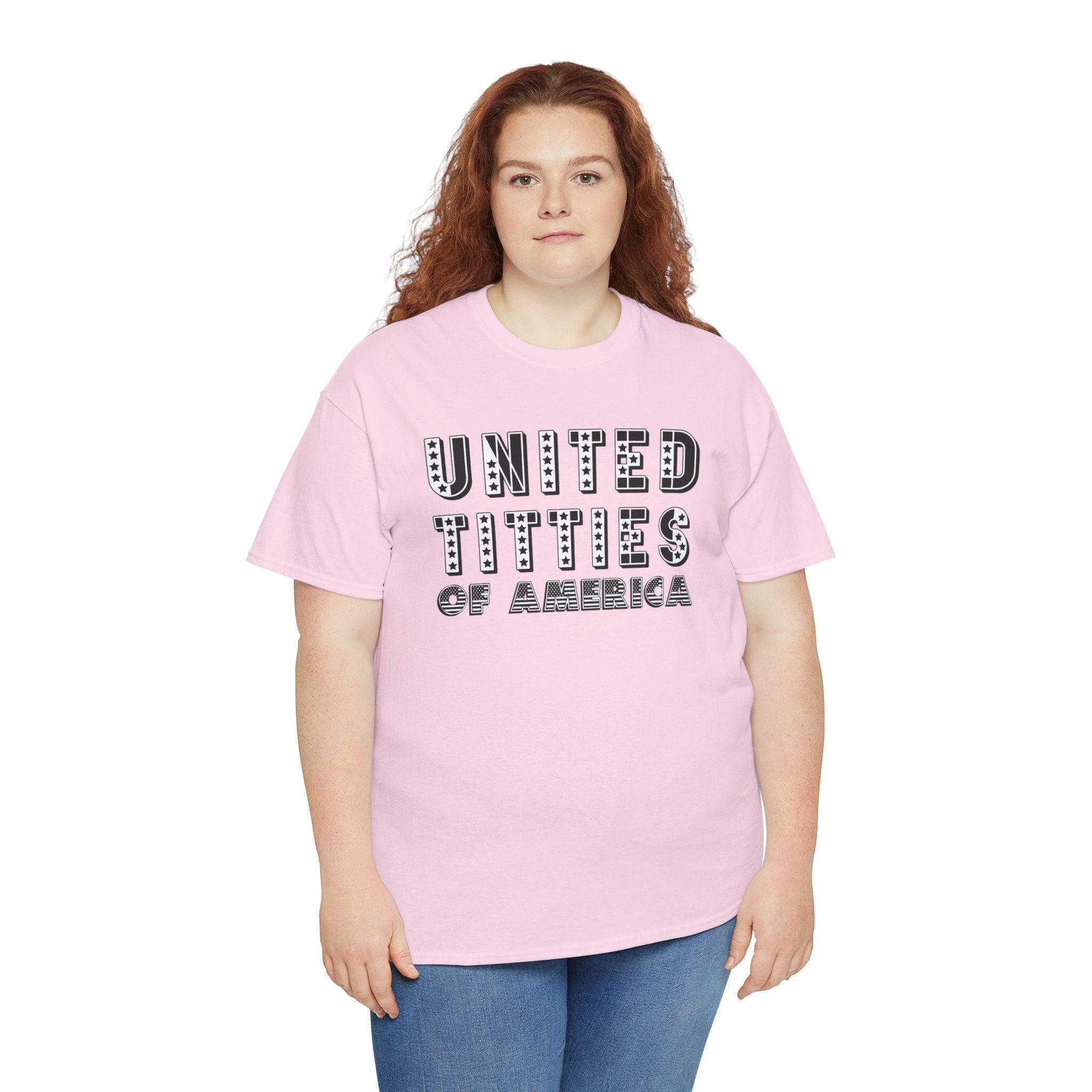 United Titties Of America - T-Shirt - Witty Twisters Fashions