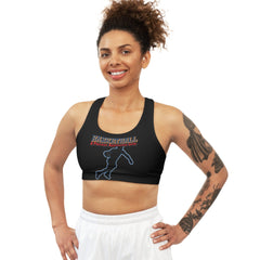 Basketball A Passive Aggressive Game - Seamless Sports Bra - Witty Twisters Fashions