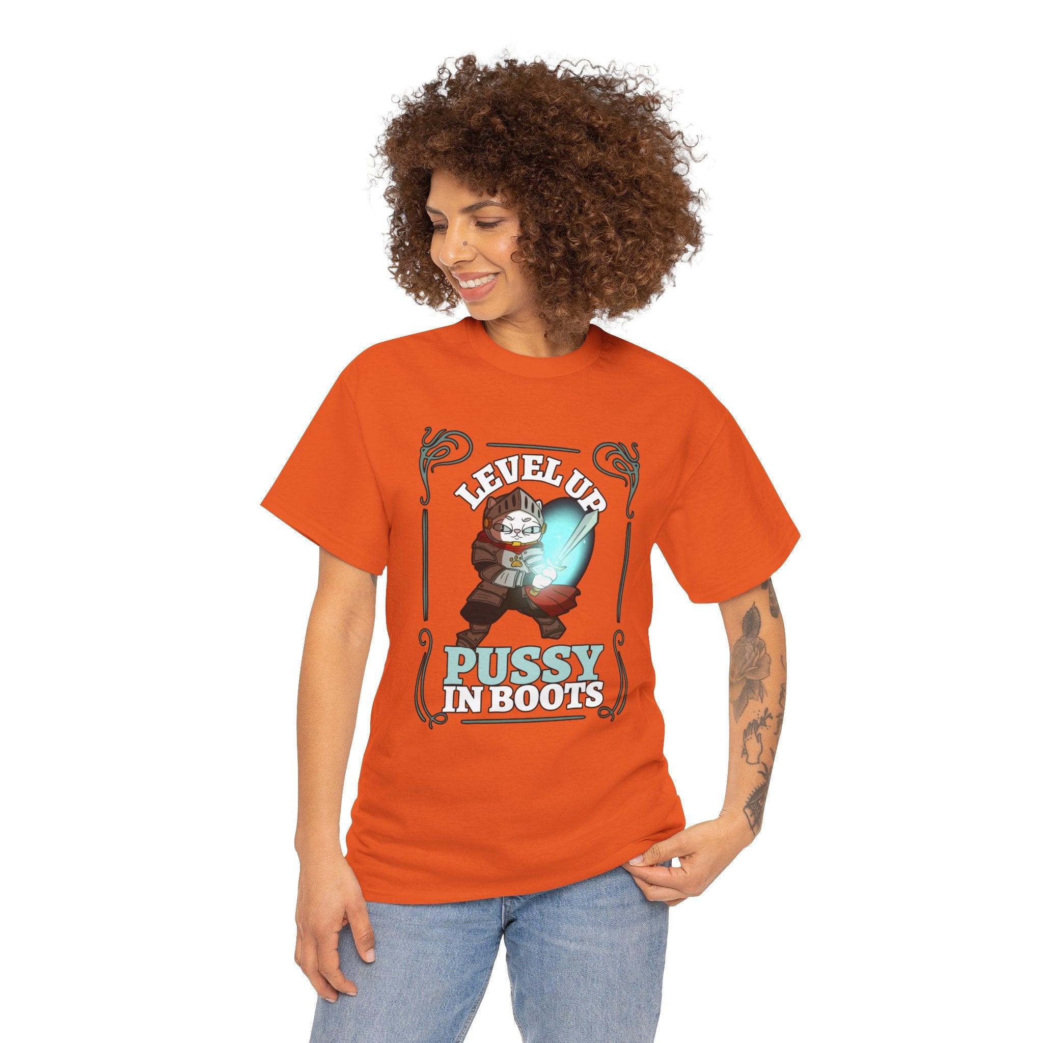 Level Up Pussy In Boots - T-Shirt - Witty Twisters Fashions