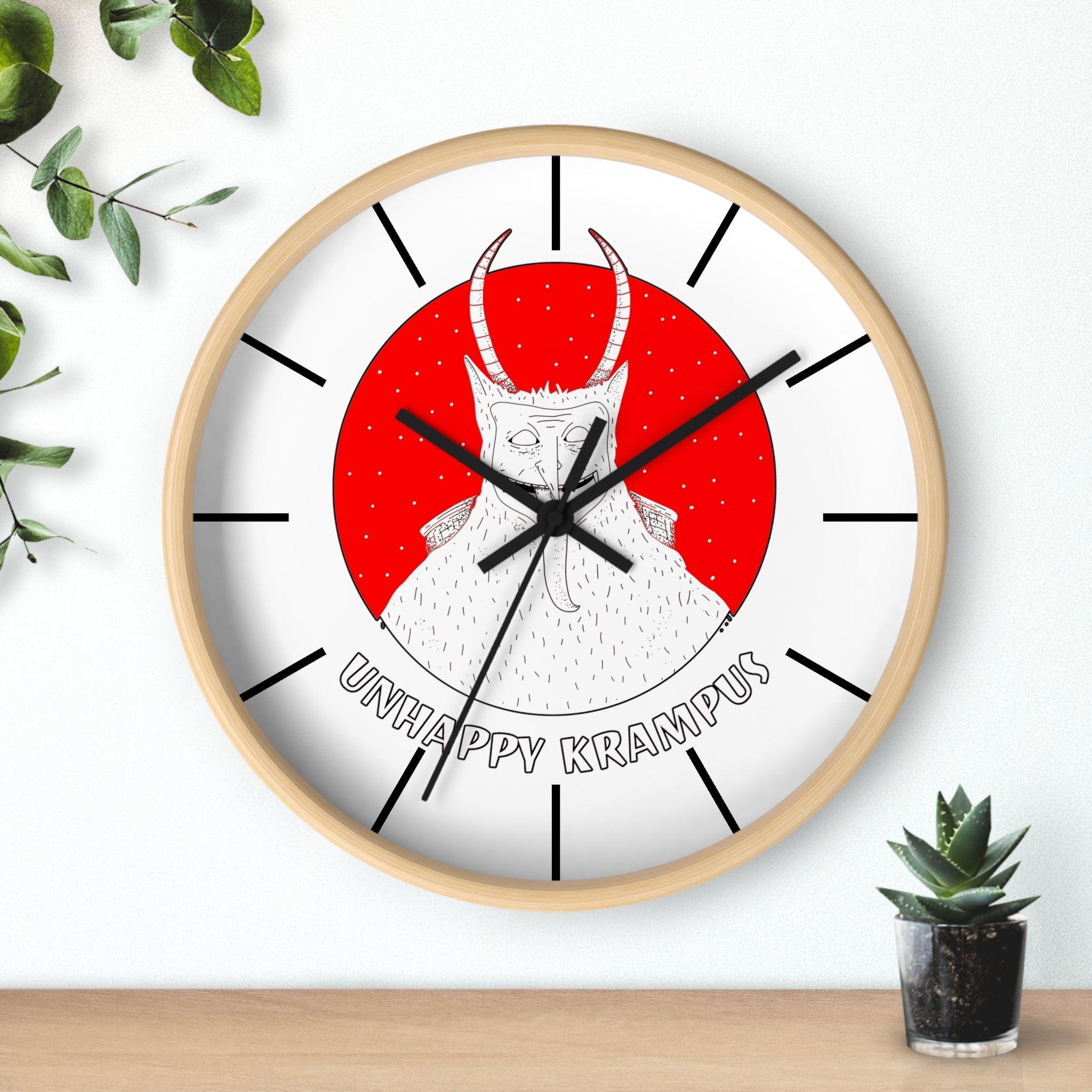 Unhappy Krampus - Wall Clock