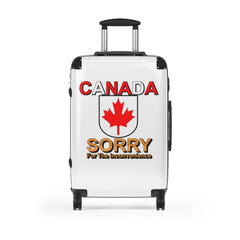 Canada Sorry for the Inconvenience - Suitcase - Witty Twisters Fashions