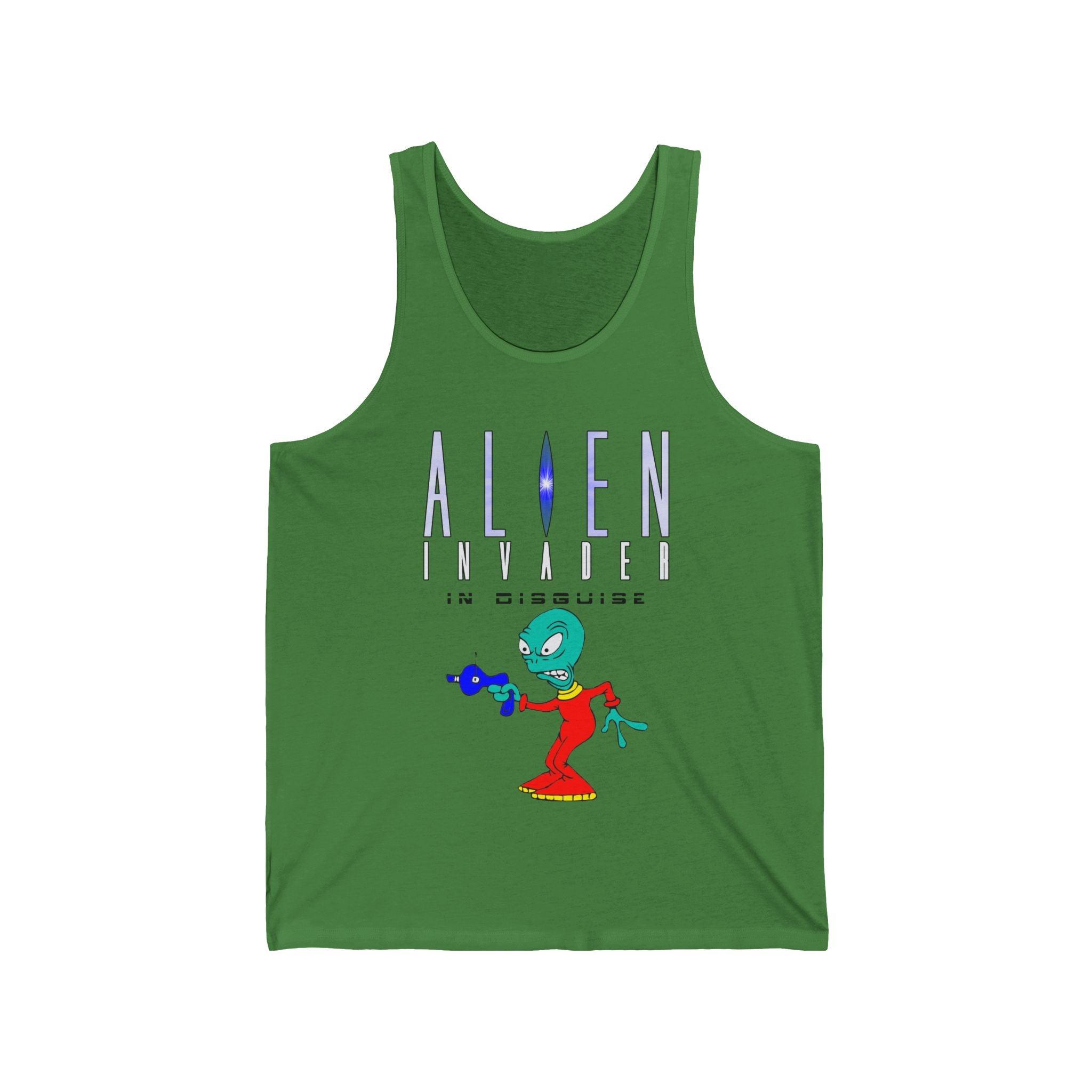 Alien Invader In Disguise - Tank Top - Witty Twisters Fashions