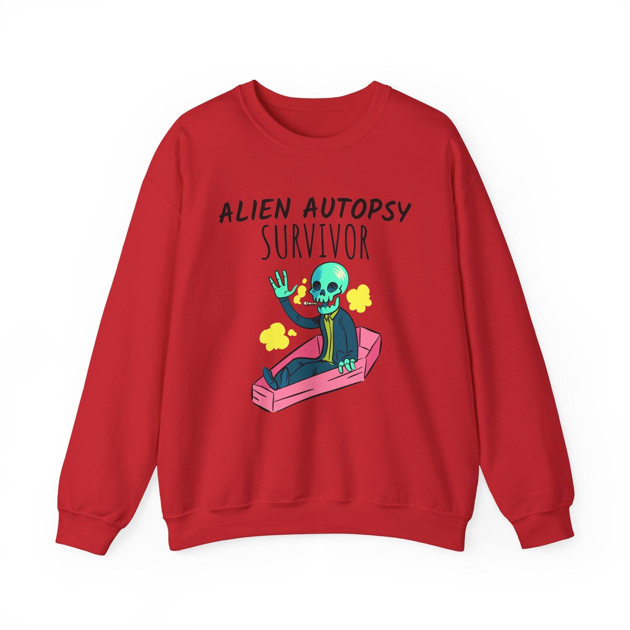 Alien Autopsy Survivor - Sweatshirt - Witty Twisters T-Shirts