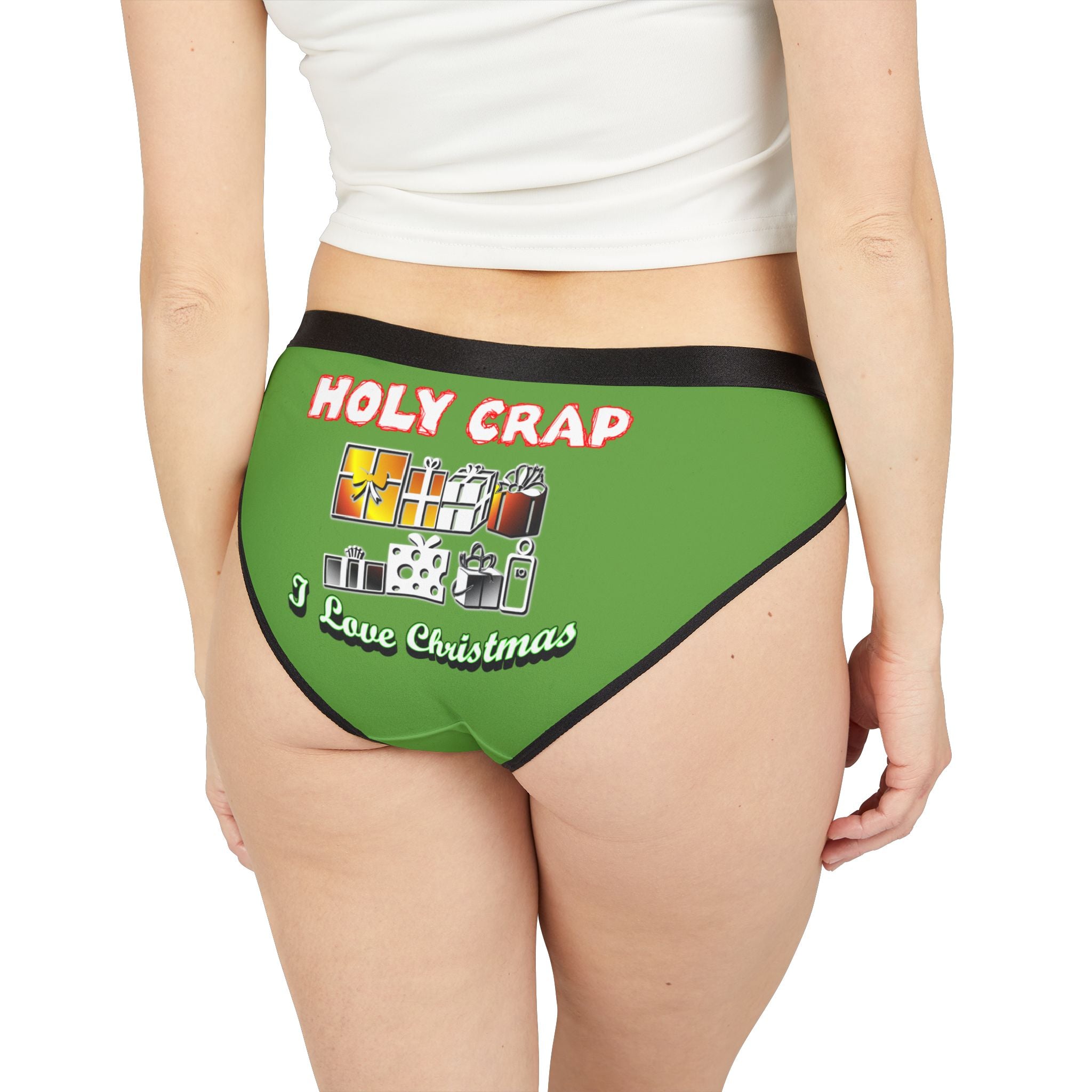 Merry Wanna and Holy Crap - Christmas Stoner Panties - Witty Twisters Fashions