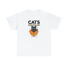 Cats don't give a shit They only take them - T-Shirt - Witty Twisters Fashions