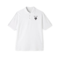 Alone Wolf Looking For Love - Men's Piqué Polo Shirt - Witty Twisters Fashions