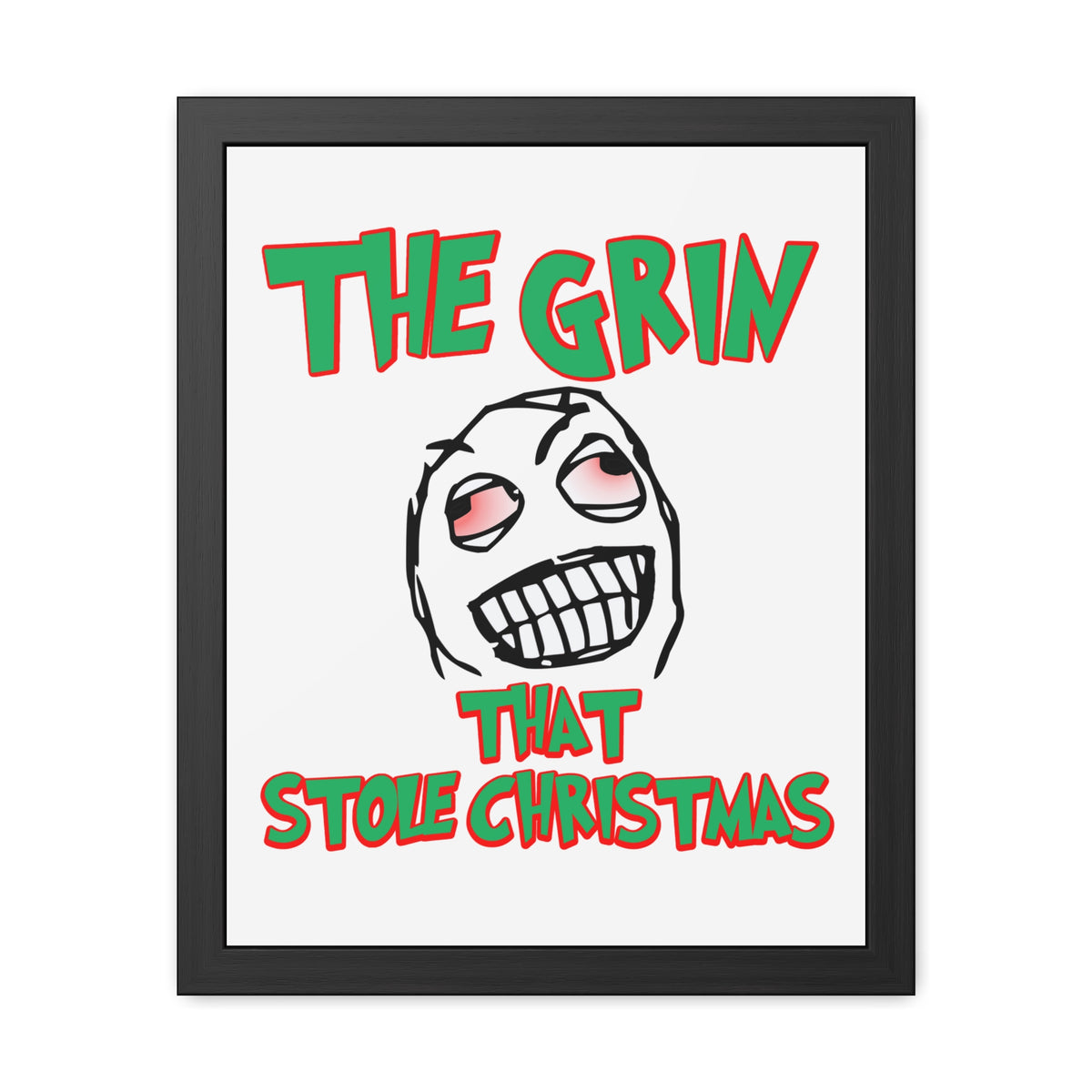 The Grin That Stole Christmas - Framed Poster