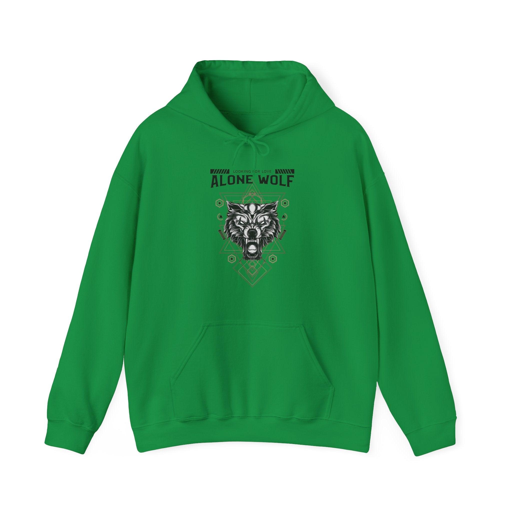 Alone Wolf Looking For Love - Hoodie - Witty Twisters Fashions