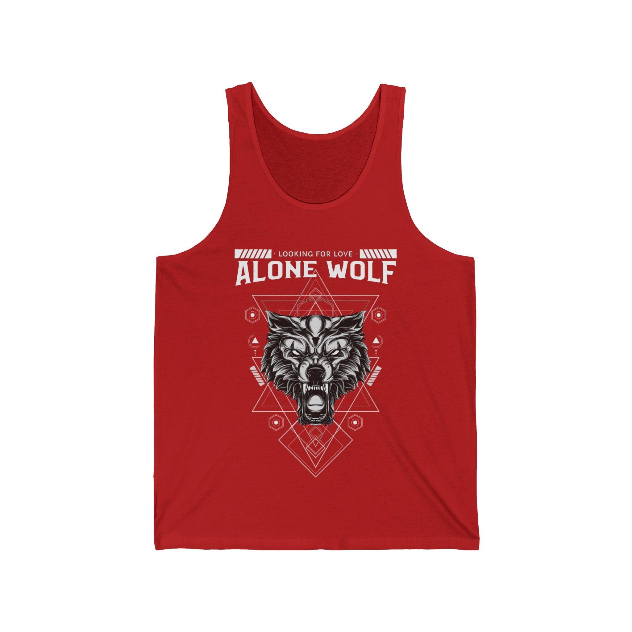 Alone Wolf Looking For Love - Tank Top - Witty Twisters Fashions