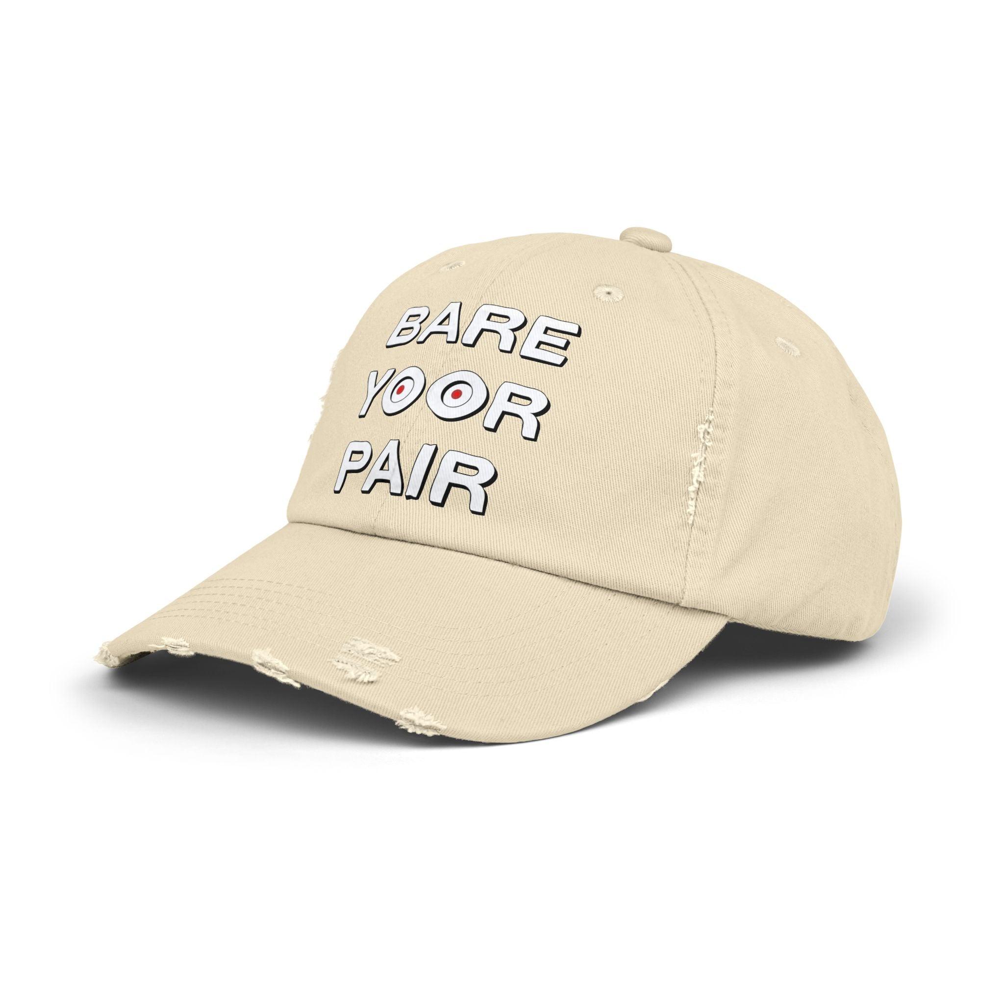 Bare Yoor Pair - Cotton Twill Distressed Baseball Cap