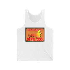 Beware of Devil Dog Sign - Tank Top - Witty Twisters Fashions