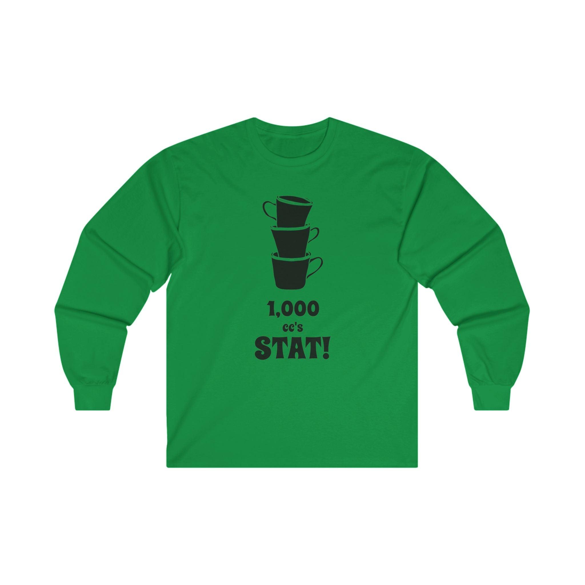 1,000 cc's Stat! - Long-Sleeve Tee - Witty Twisters Fashions