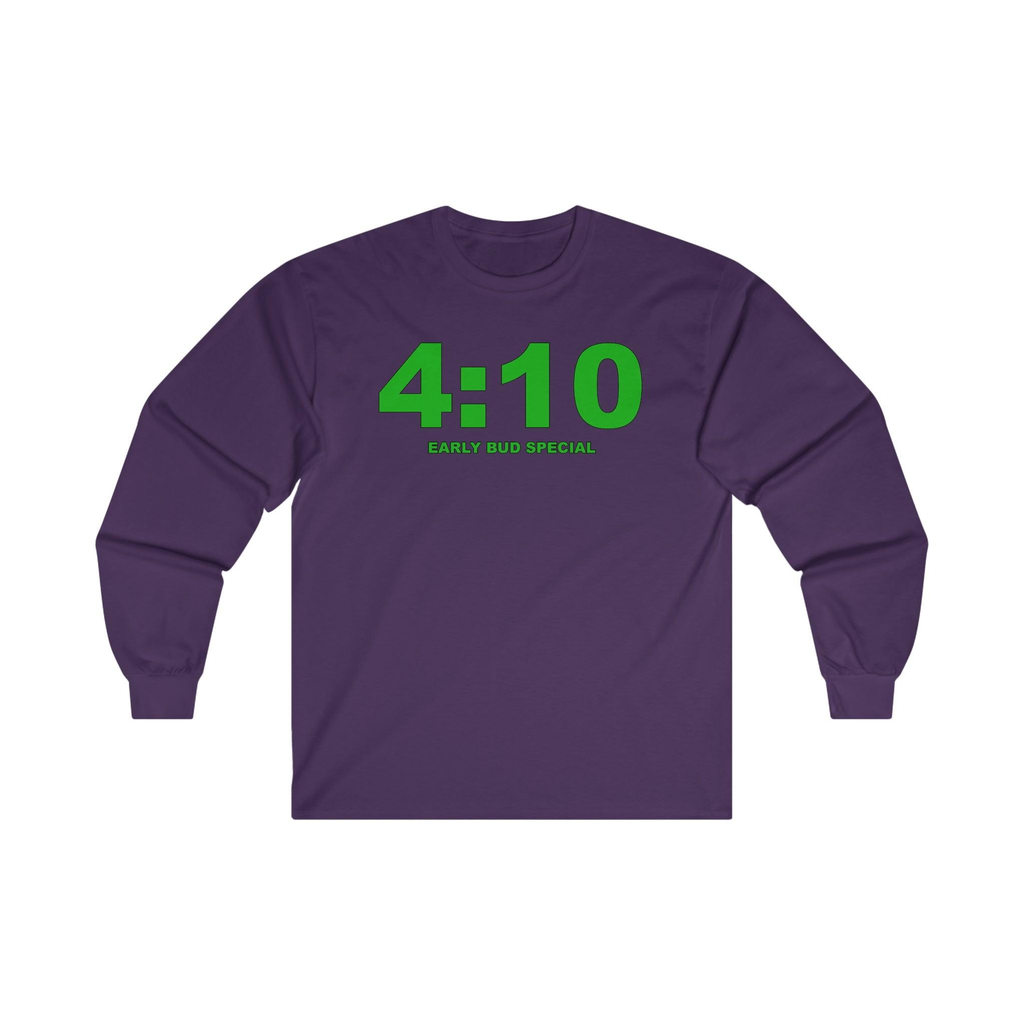 4:10 Early Bud Special - Long-Sleeve Tee - Witty Twisters Fashions