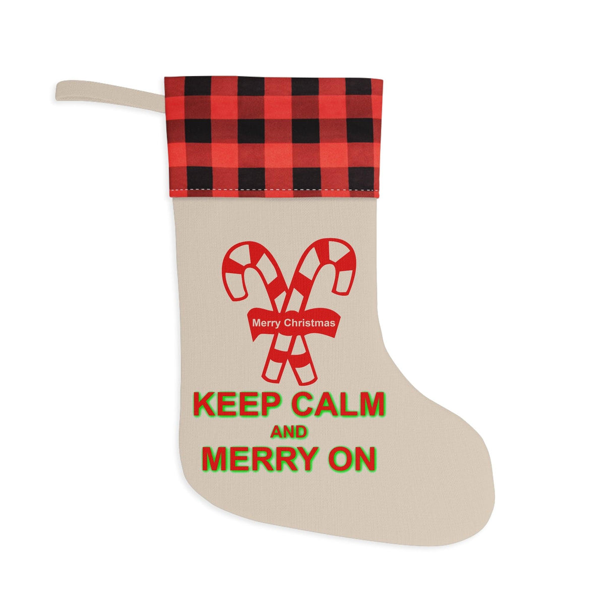 Keep Calm and Merry On - Christmas Stocking