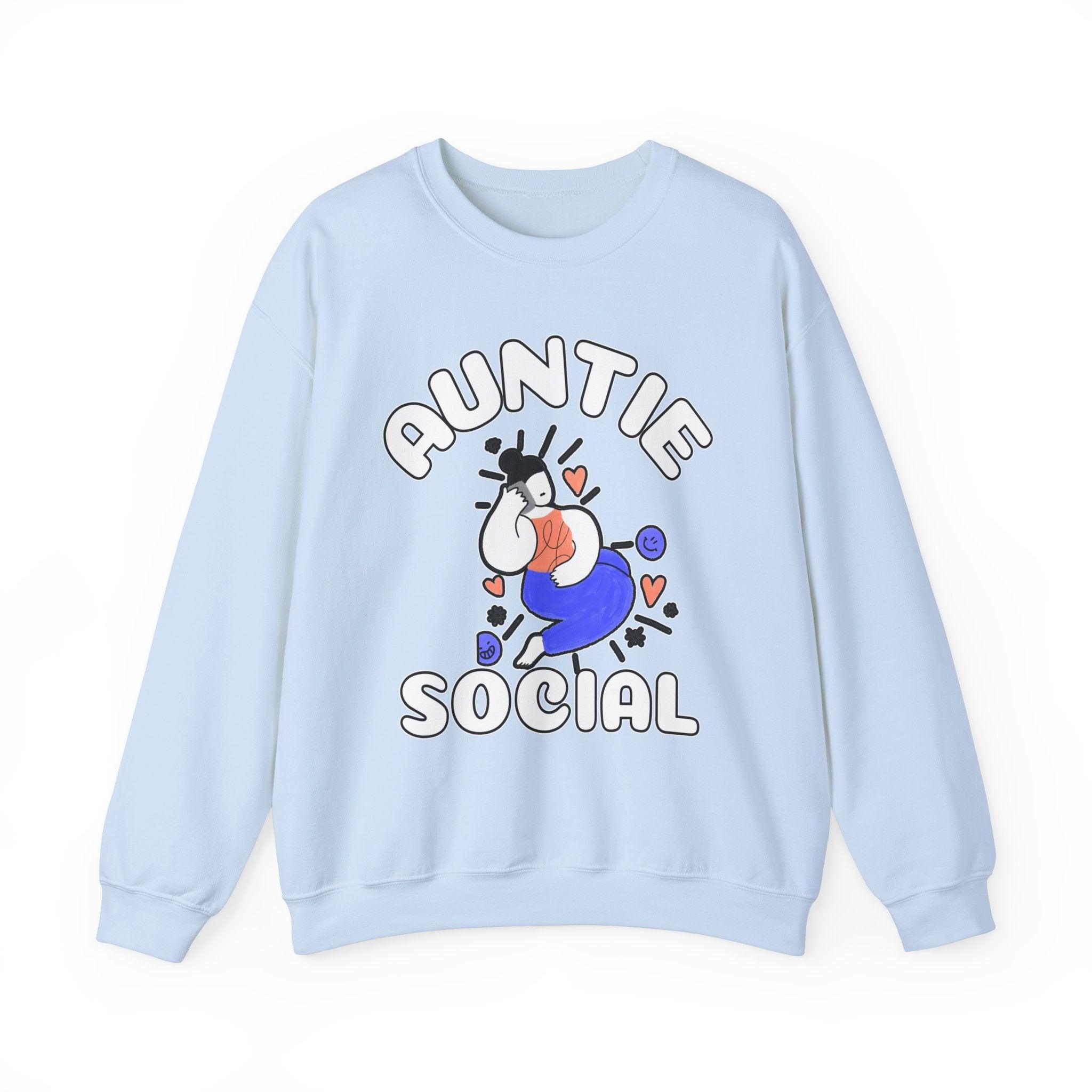 Auntie Social - Sweatshirt - Witty Twisters Fashions