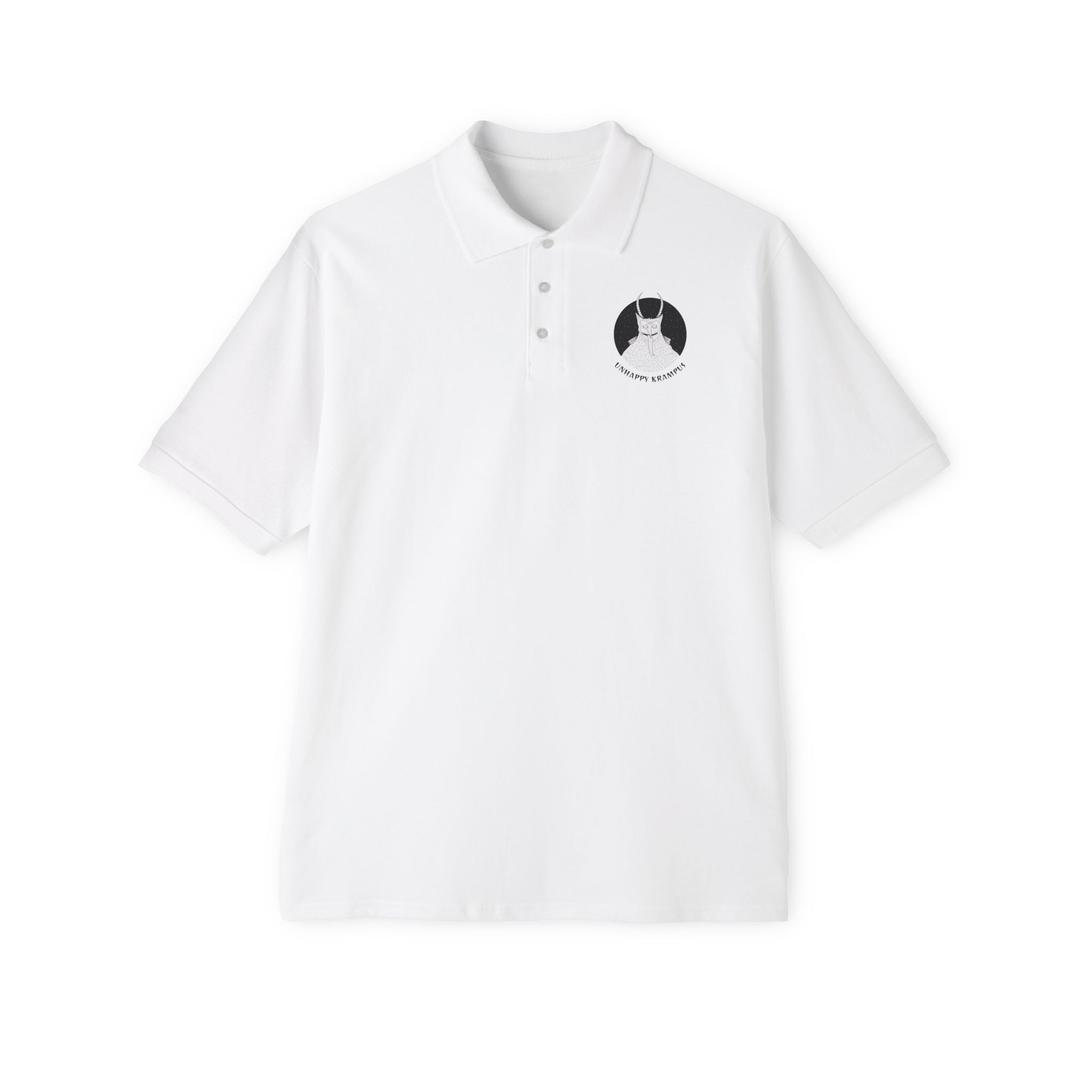 Unhappy Krampus - Men's Piqué Polo Shirt