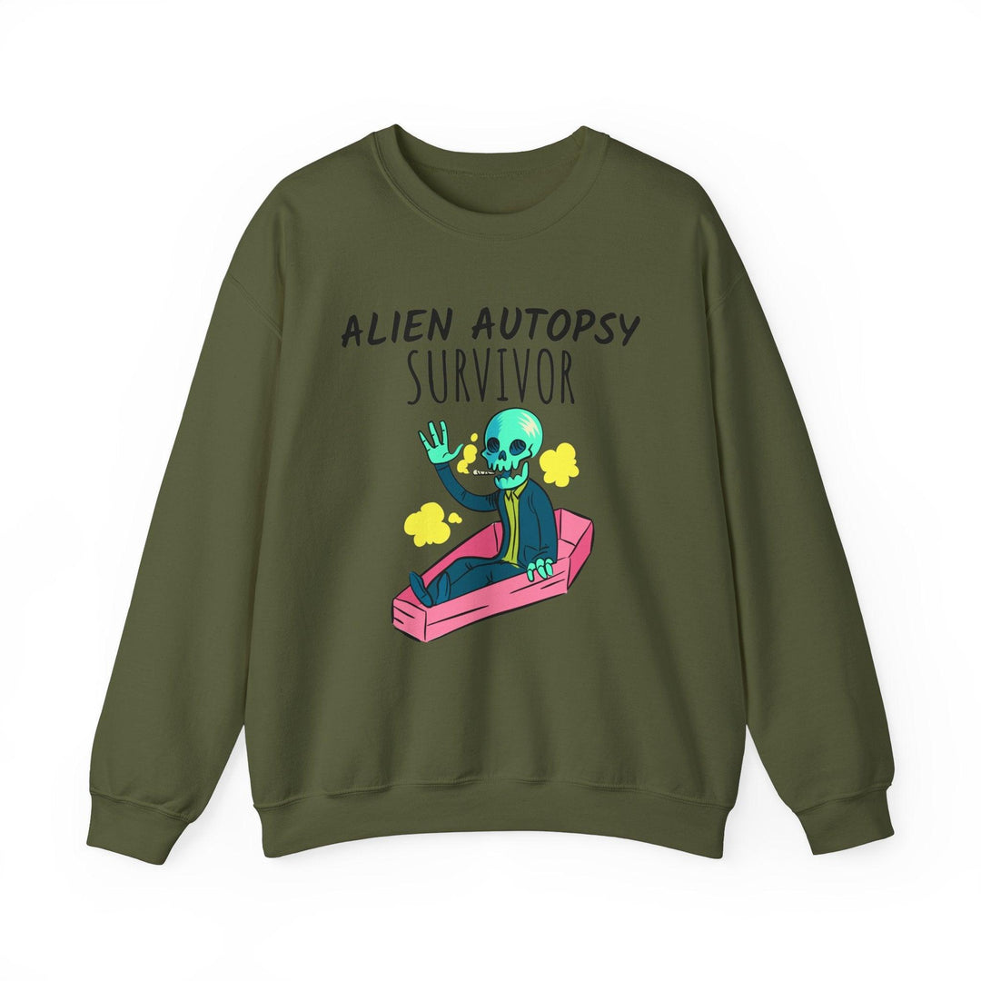 Alien Autopsy Survivor - Sweatshirt - Witty Twisters T-Shirts