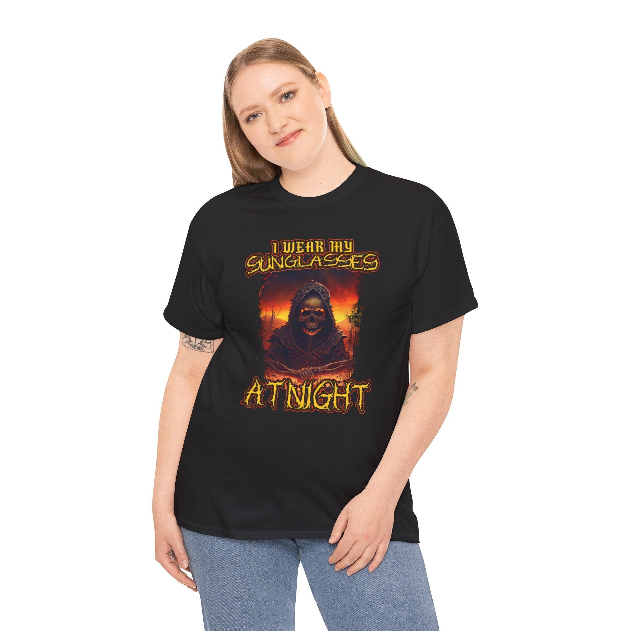 I wear my sunglasses at night - T-Shirt - Witty Twisters Fashions