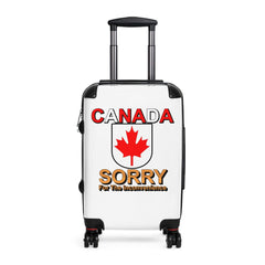 Canada Sorry for the Inconvenience - Suitcase - Witty Twisters Fashions