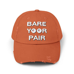 Bare Yoor Pair - Cotton Twill Distressed Baseball Cap