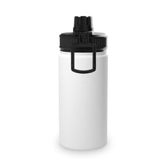 Over The Hill Mountain Biker - Stainless Steel Water Bottle with Sports Lid